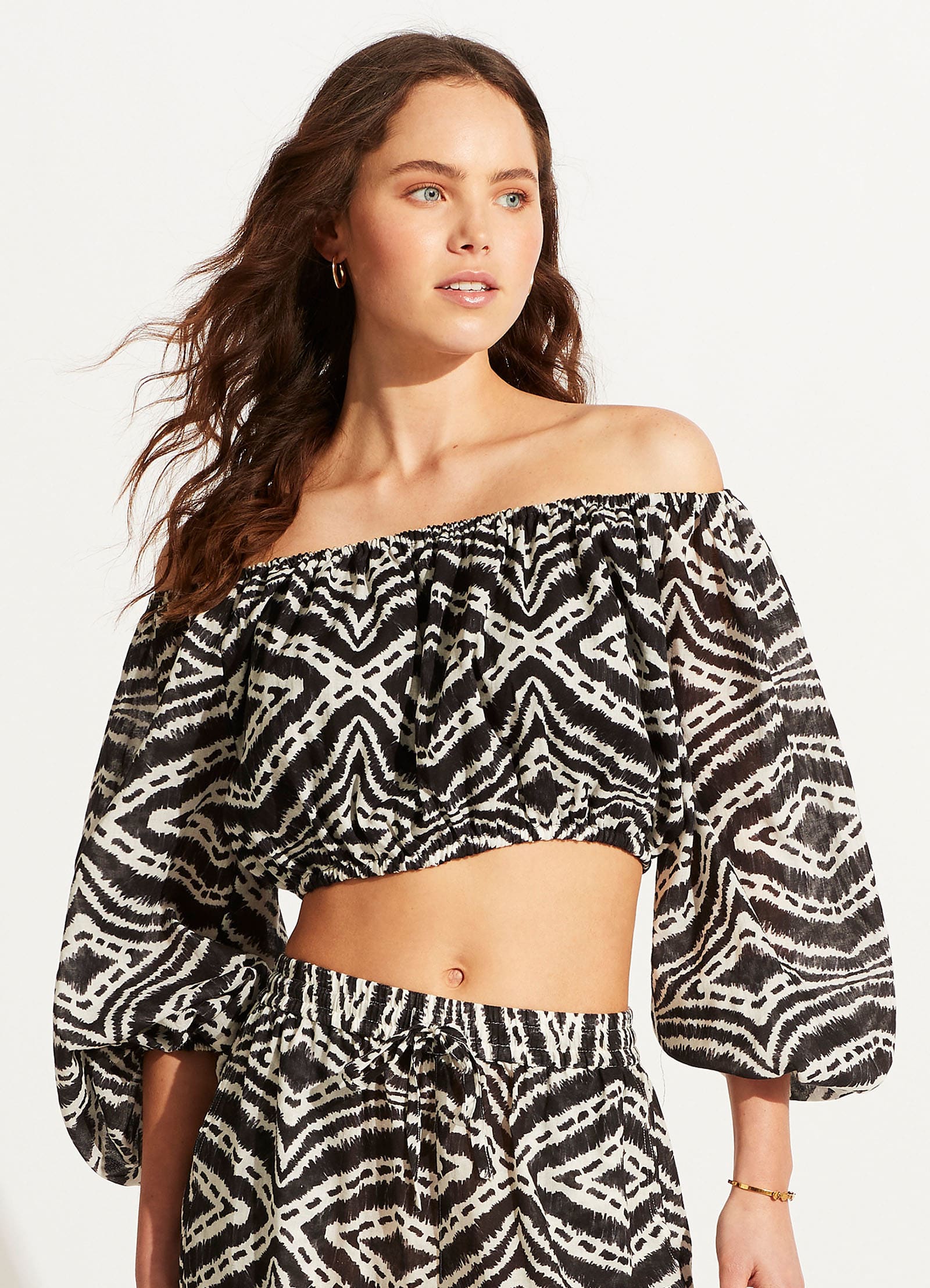 Zanzibar Crop Top - Black