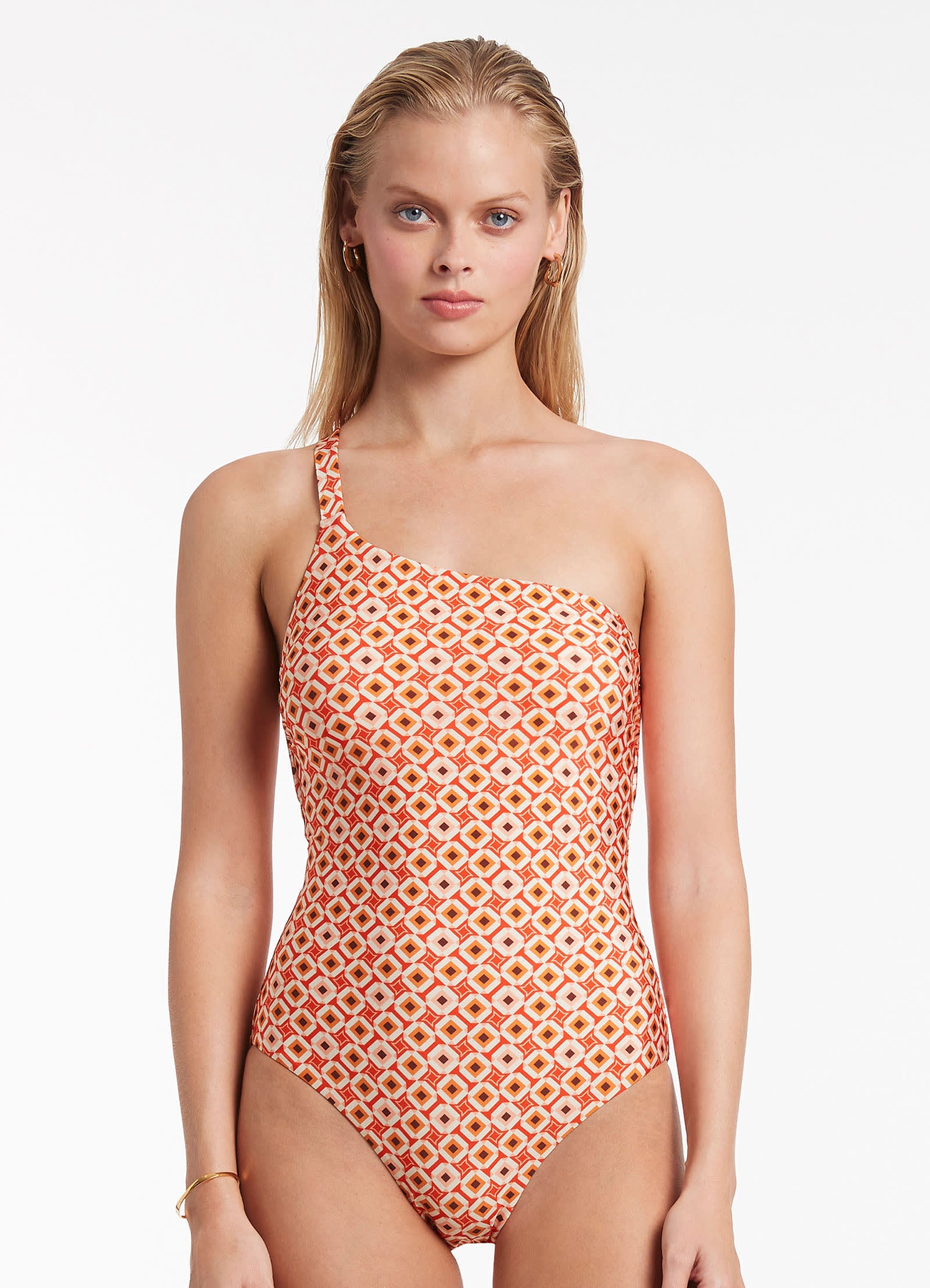 Playa One Shoulder One Piece - Fiamma