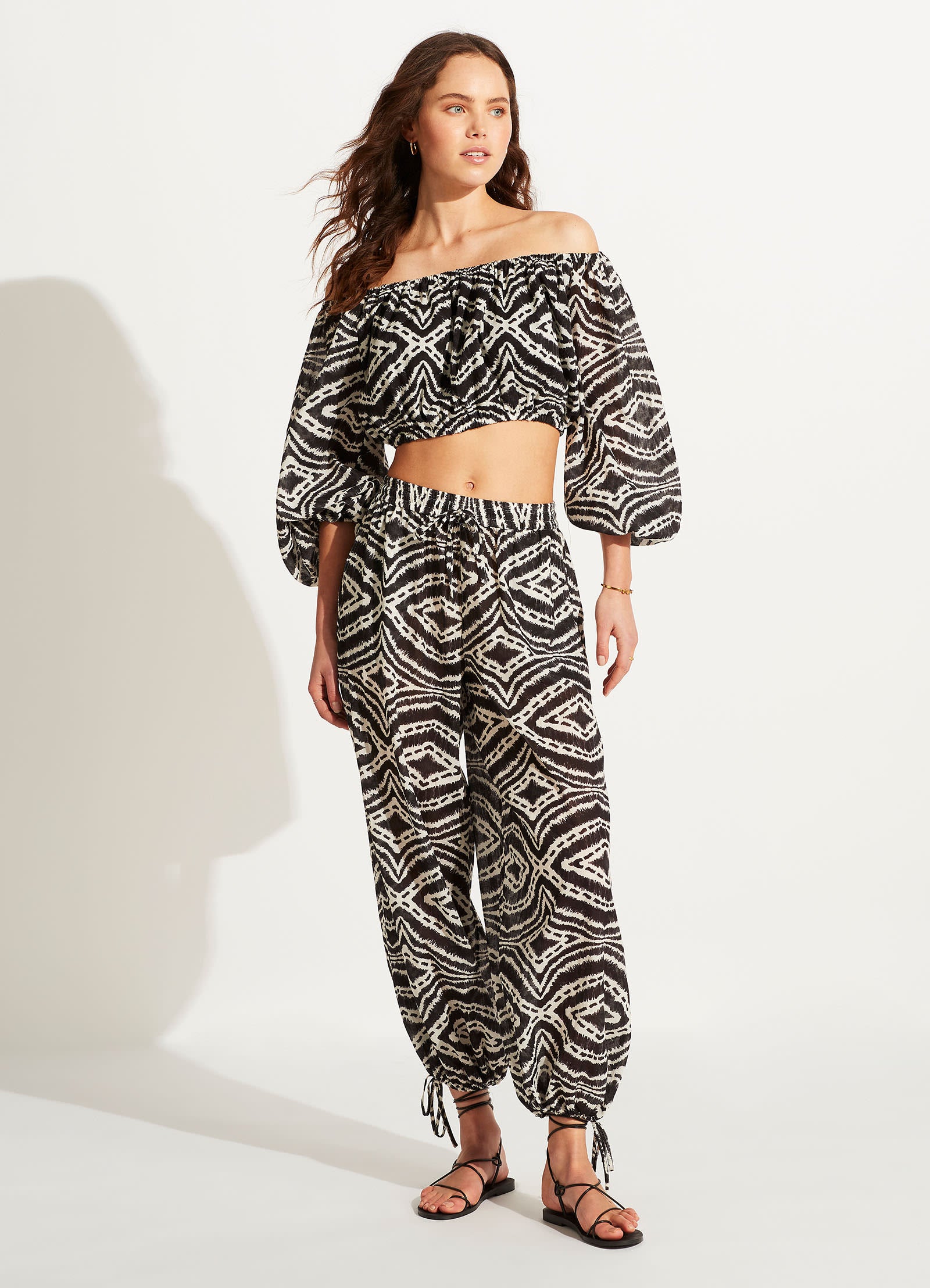 Zanzibar Crop Top - Black