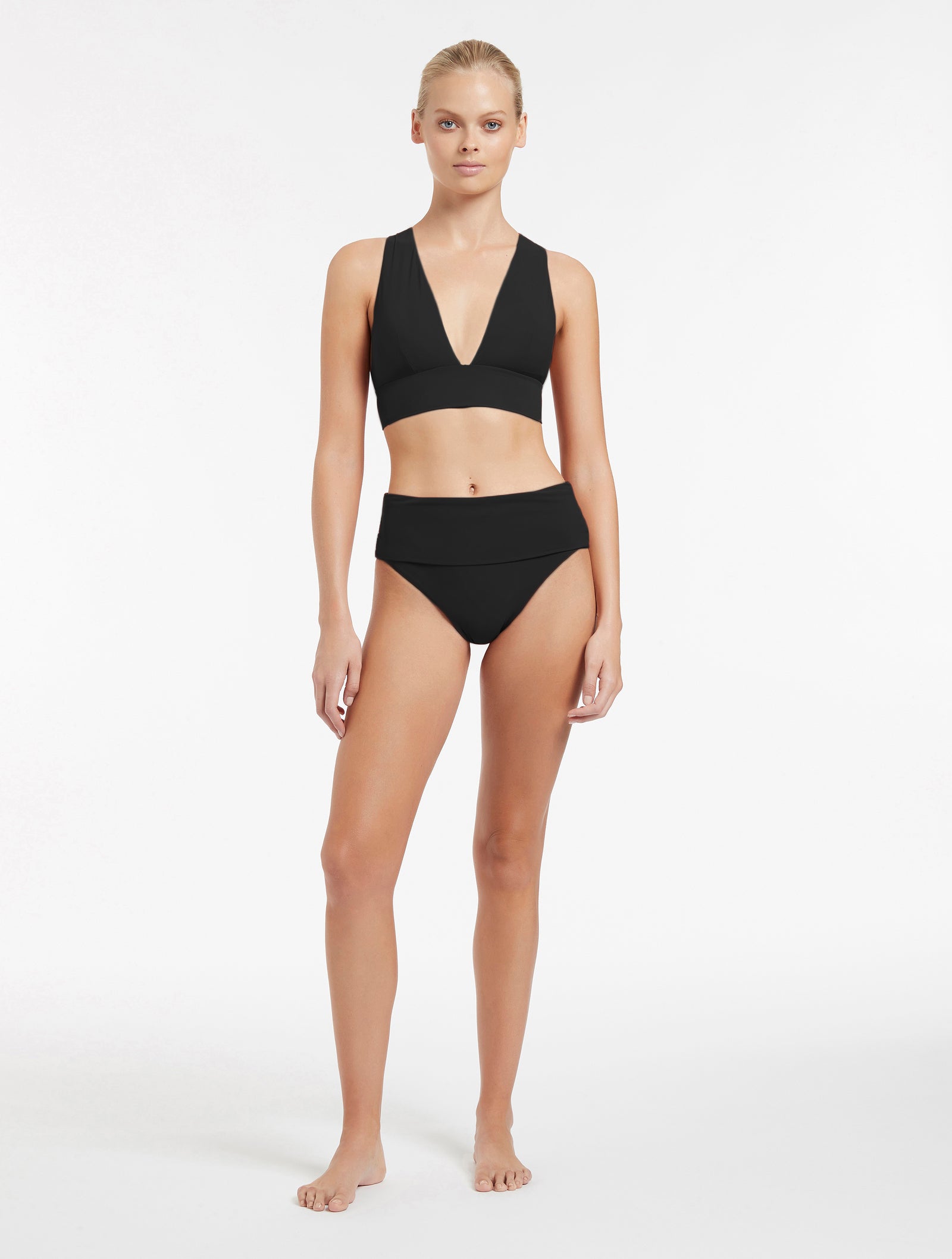Jetset Soft Triangle Bikini Top - Black
