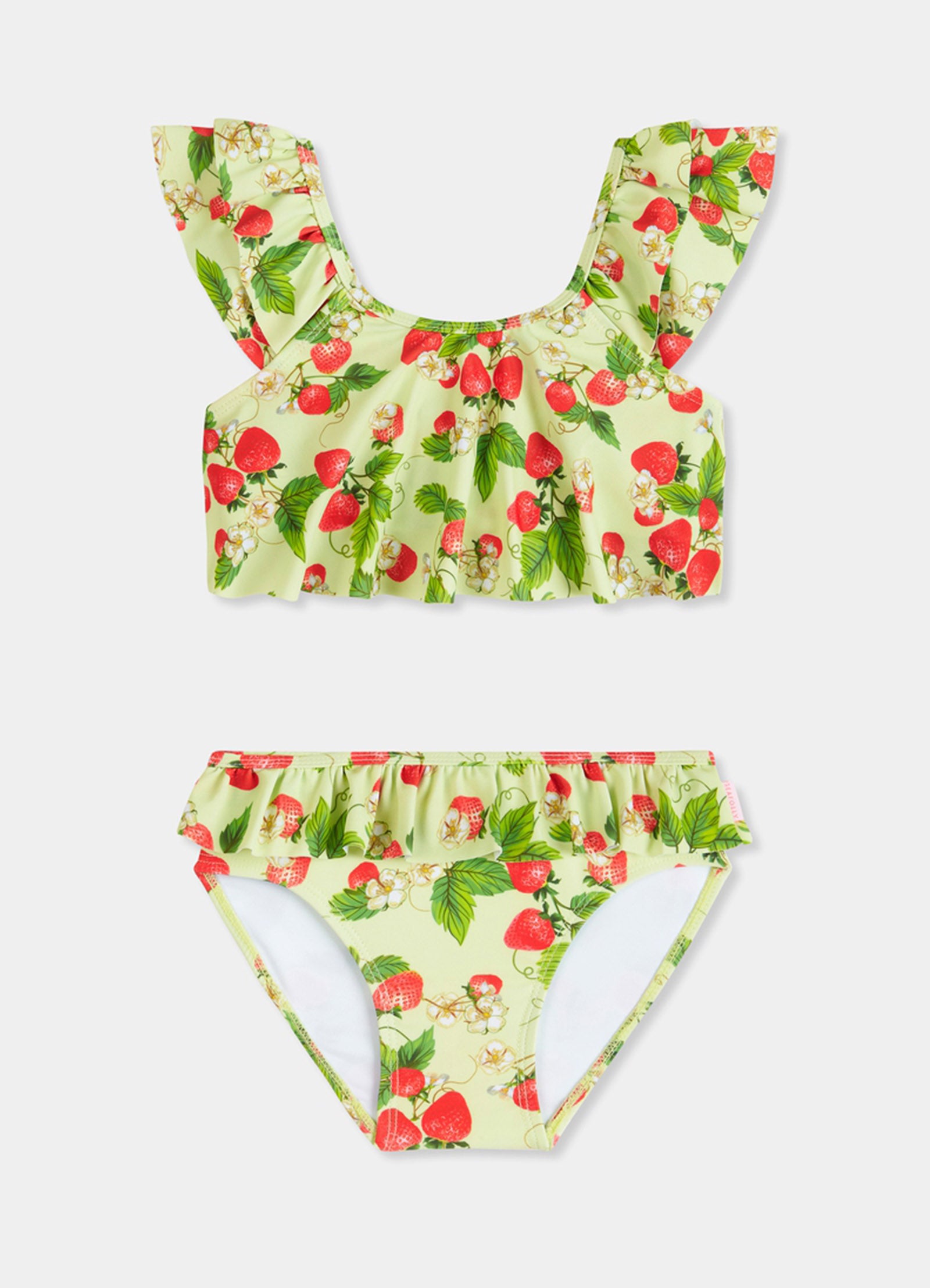 Girls Fluted Bikini - Sundae
