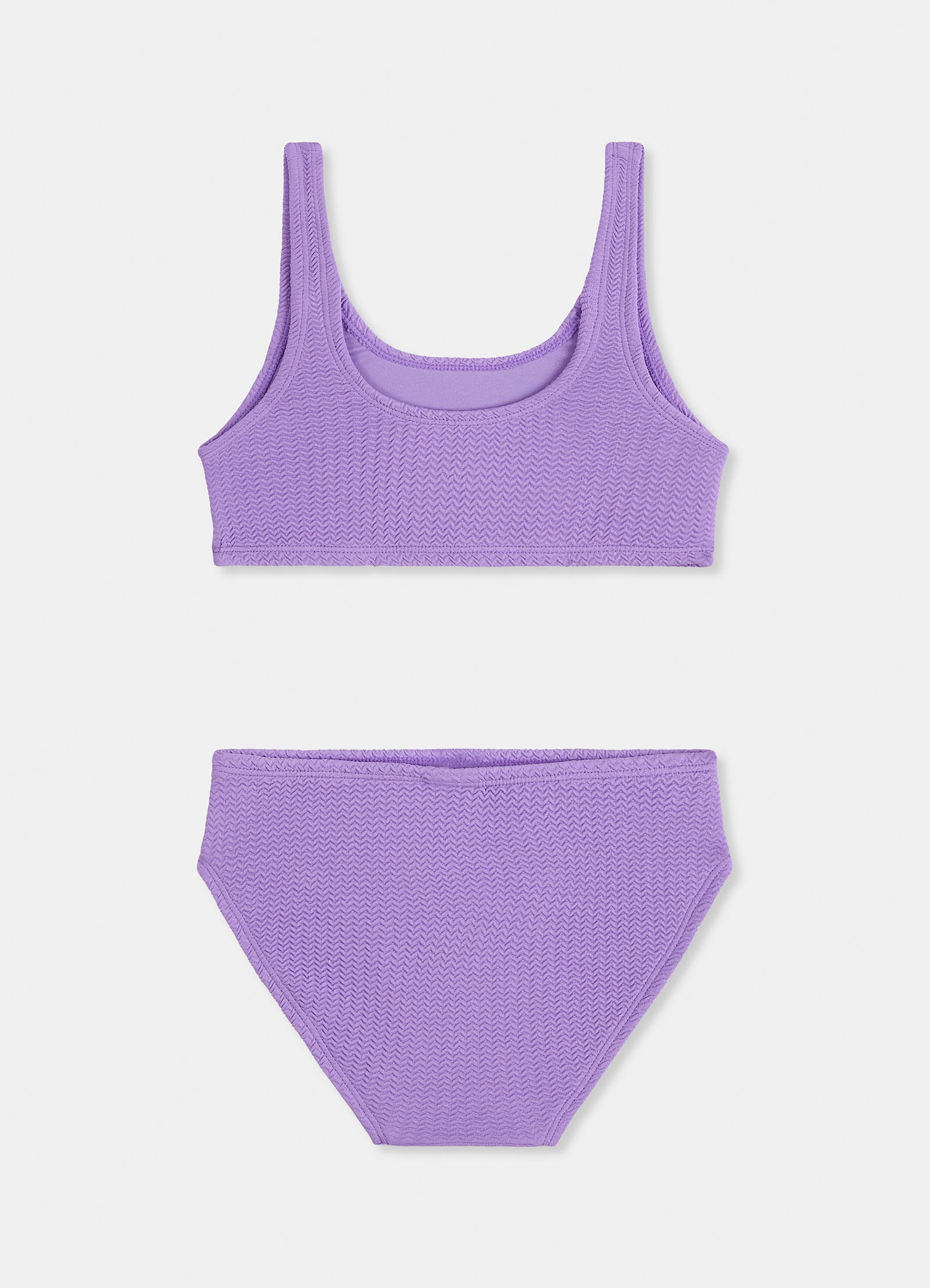 Girls Square Neck Bikini  - Lilac