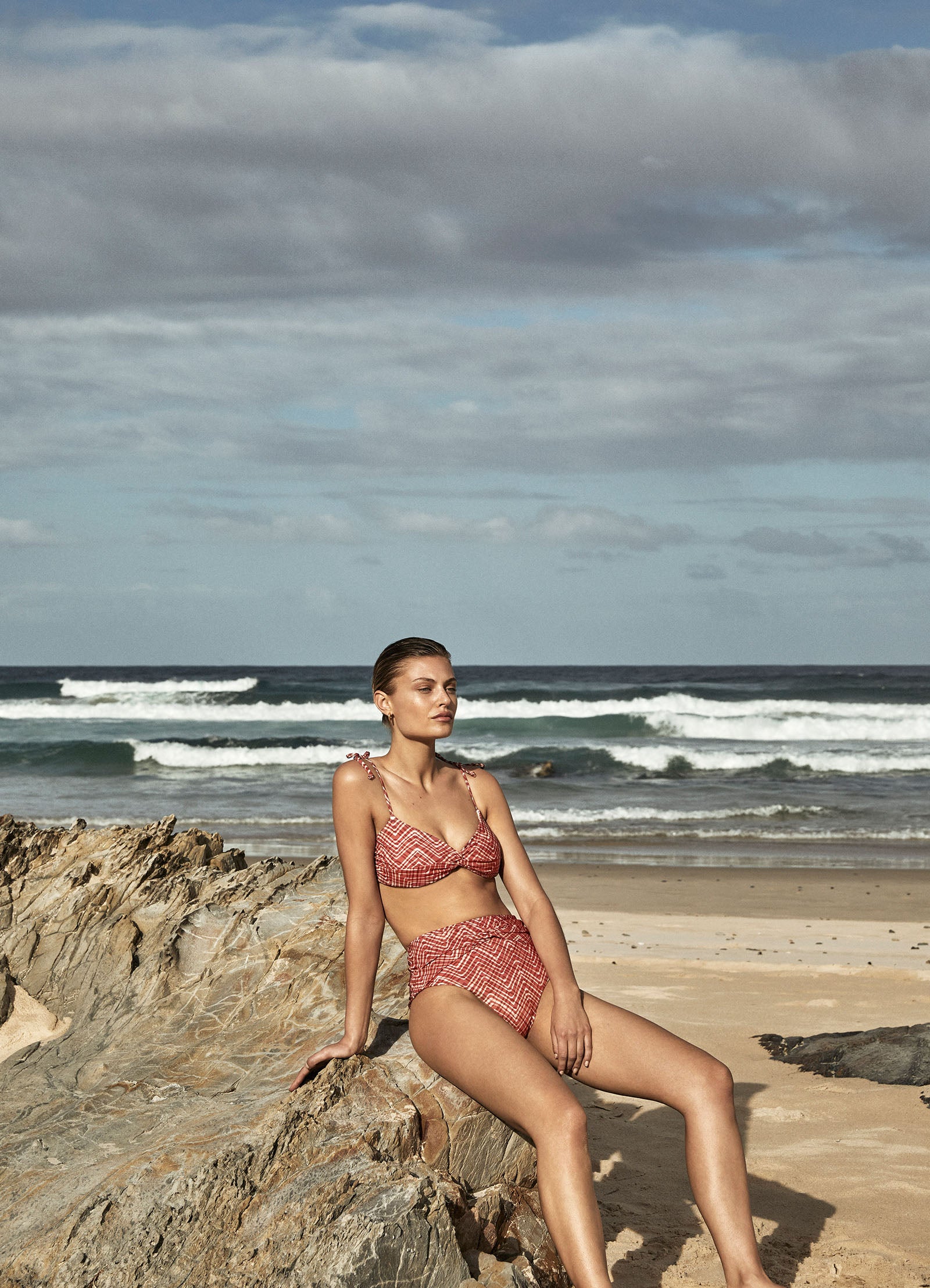 Bonita Twist Front Pant - Maple