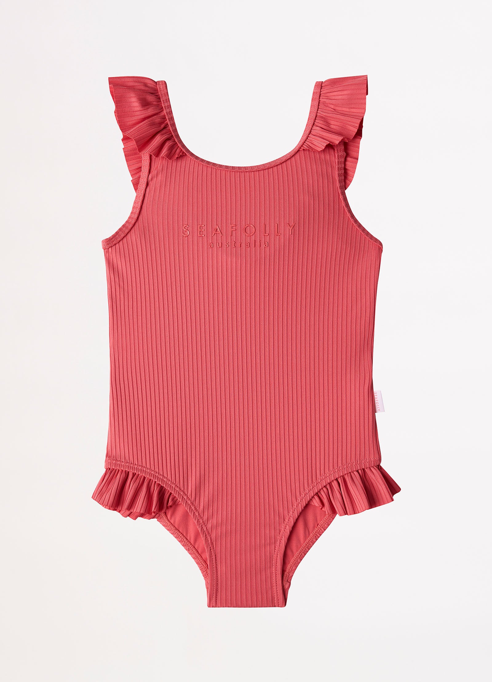 Summer Essential Girls Ruffle One Piece - Chintz Pink
