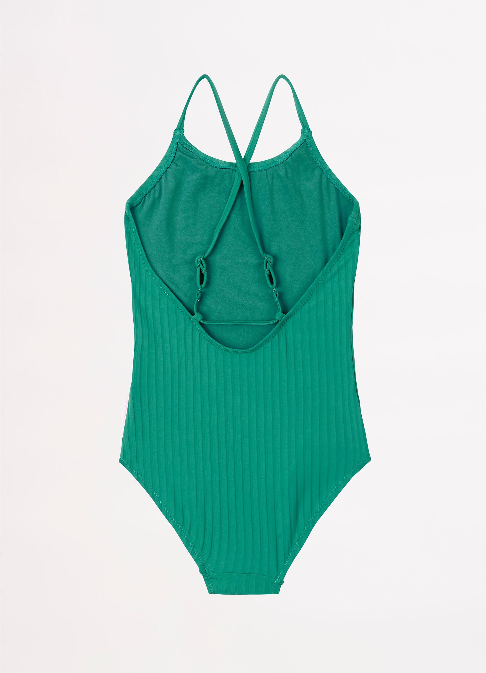 Girls Summer Essential Crossover Strap One Piece  - Forest