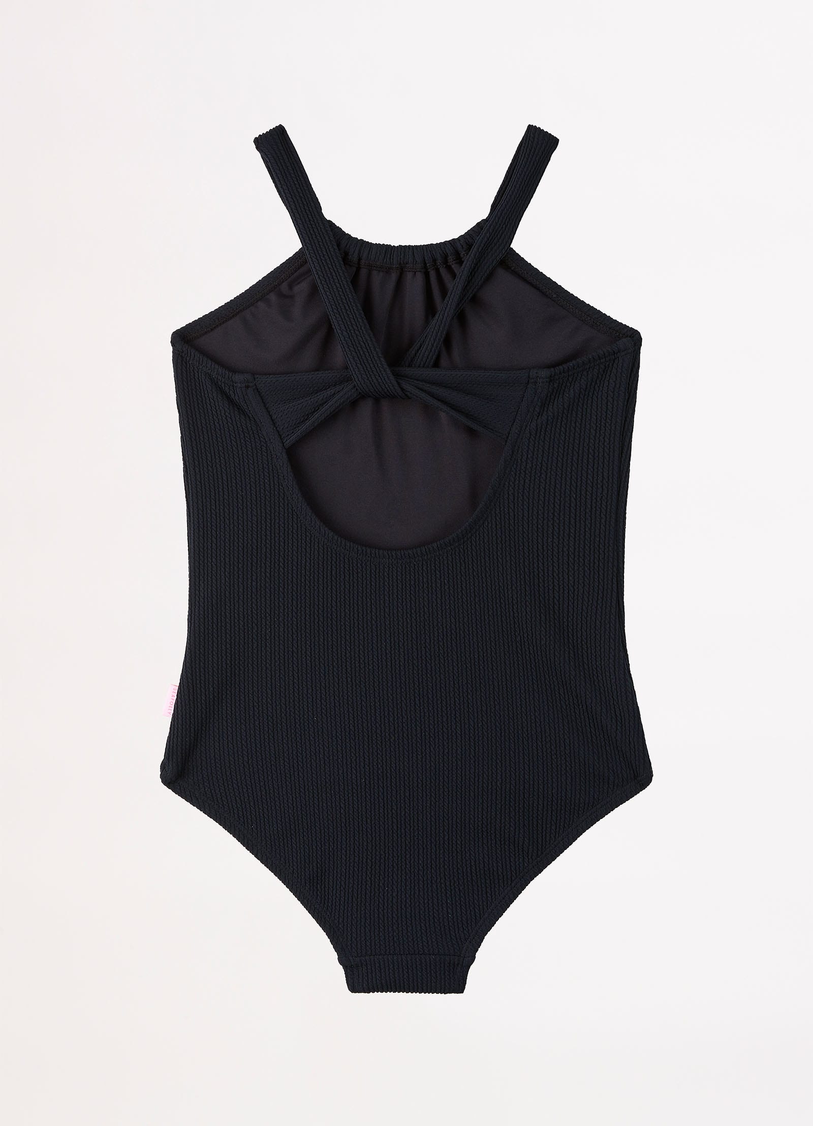 Girls Essential Crossback One Piece - Black