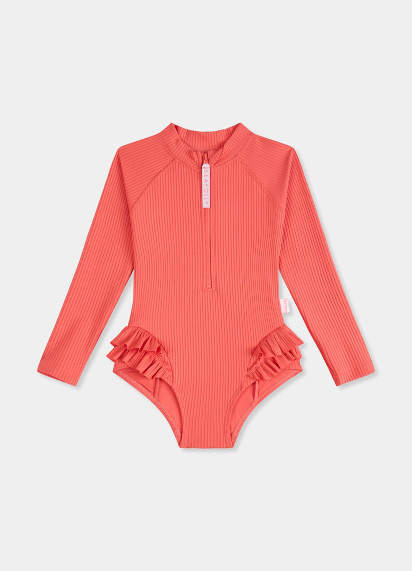 Summer Essential Girls Ruffle Hip Paddlesuit - Chintz Pink