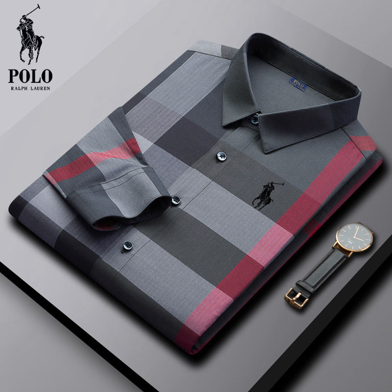 Ralph Lauren® Spring and Autumn Men's Fashion Trendy Plaid Shirt