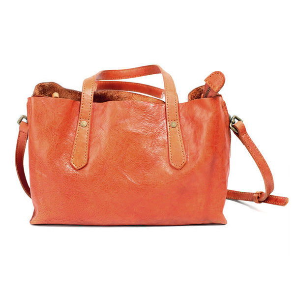 Small Womens Tote Bag Brown Leather Handbags Crossbody Bags for Women