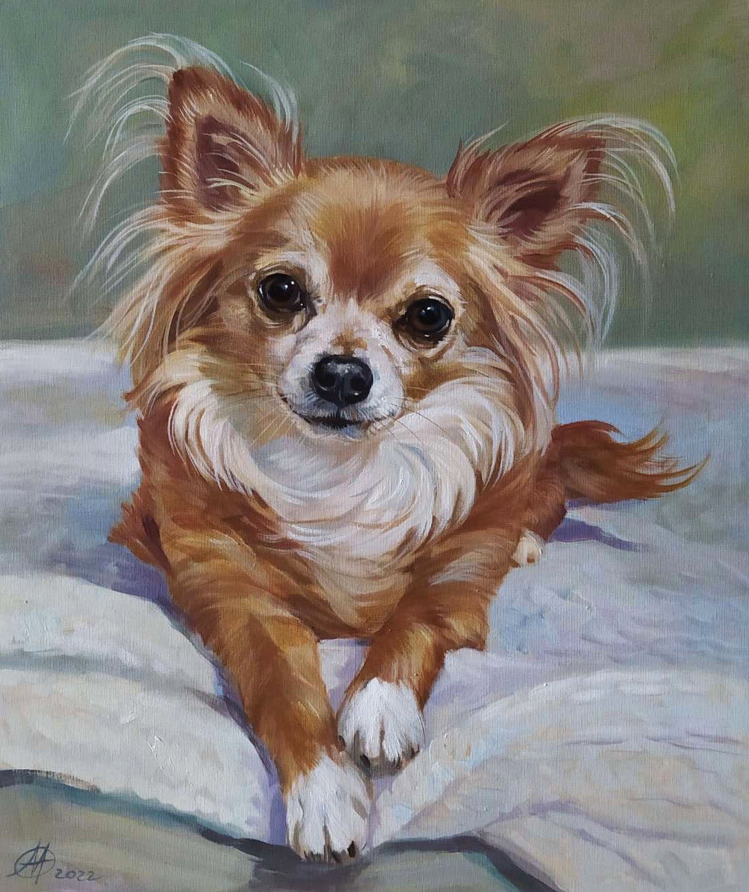pet portraits painting Dog portraits oil painting on canvas Handmade gift