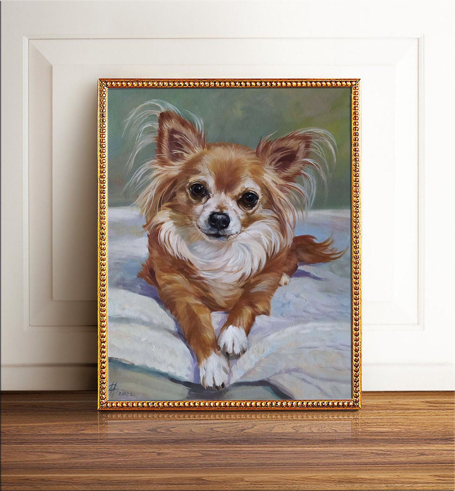 pet portraits painting Dog portraits oil painting on canvas Handmade gift