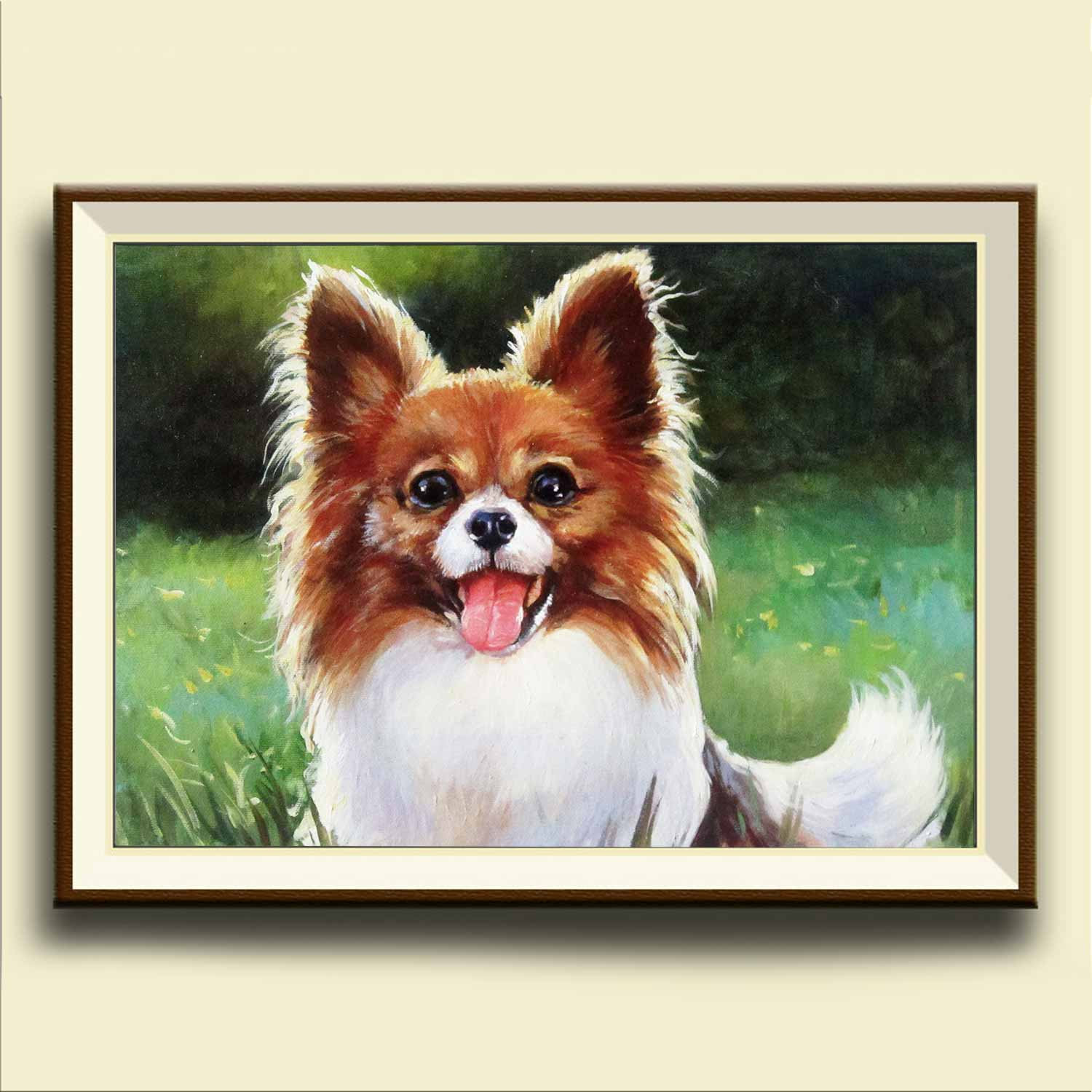 pet oil portrait dog portrait painting art  dog lover gift