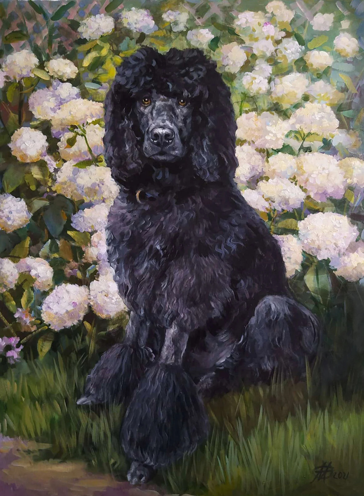 Pet portrait Dog Portrait Painting Oil on canvas Father's Day gift