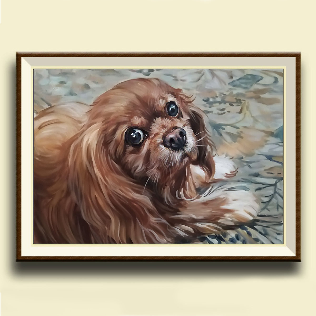 Portrait of a dog Portrait of a pet Personal Portrait oil on canvas friend gift