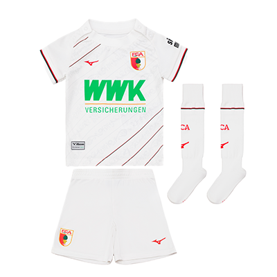 Kit Domicile Enfant FC Augsbourg 2024/25 Kit Domicile Enfant FC Augsbourg 2024/25