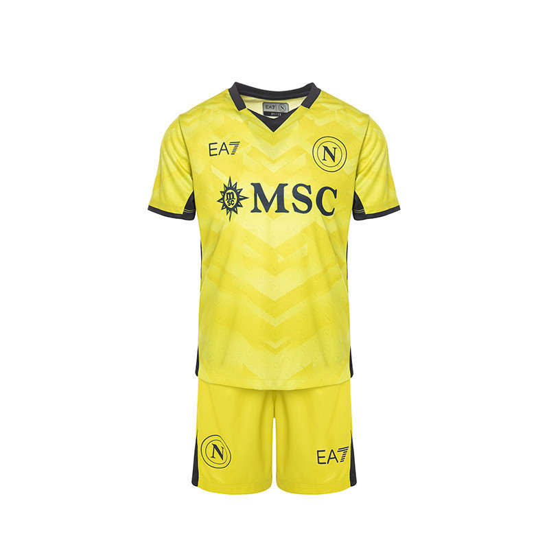 Kit Domicile Enfant Naples 2024/25 - Jaune Kit Domicile Enfant Naples 2024/25 - Jaune
