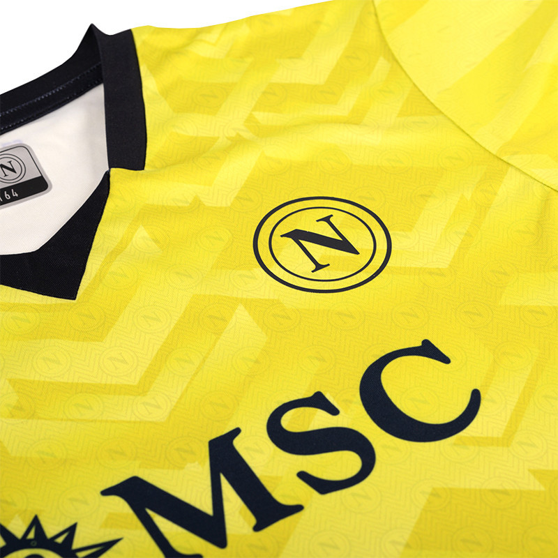 Kit Domicile Enfant Naples 2024/25 - Jaune Kit Domicile Enfant Naples 2024/25 - Jaune