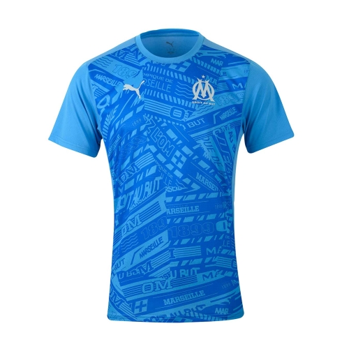 Maillot Third Pre Match Homme OM 2024/25 - Bleu Azur Maillot Third Pre Match Homme OM 2024/25 - Bleu Azur