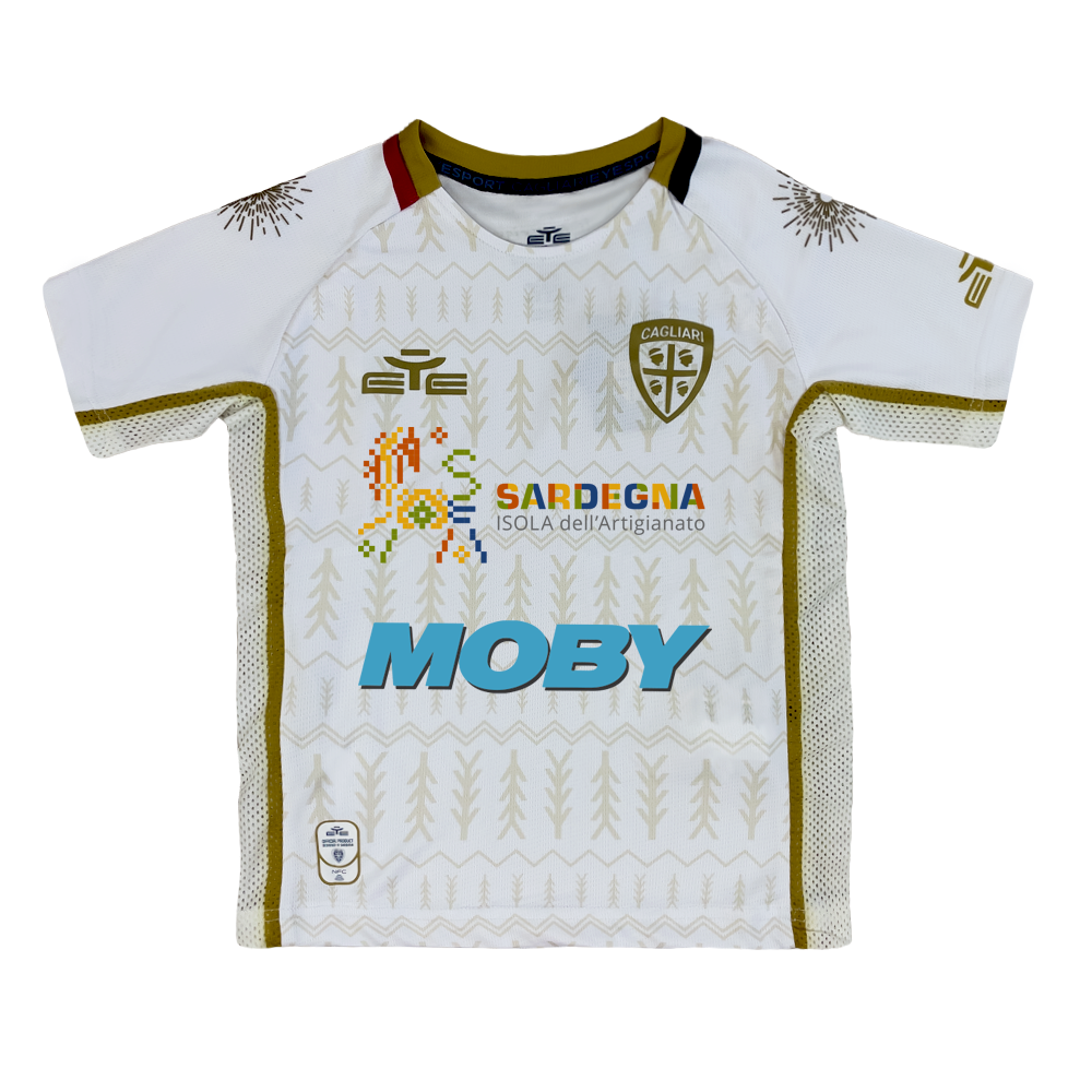 Kit Extérieur Enfant Cagliari Calcio 2024/25 Kit Extérieur Enfant Cagliari Calcio 2024/25