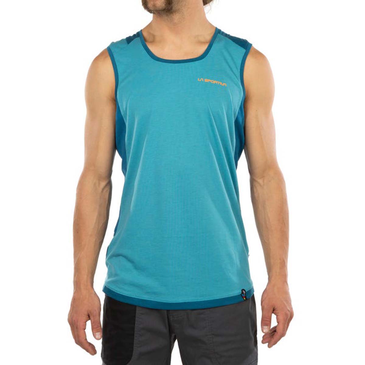 La Sportiva Crimp Mens Climbing Tank Top Blue