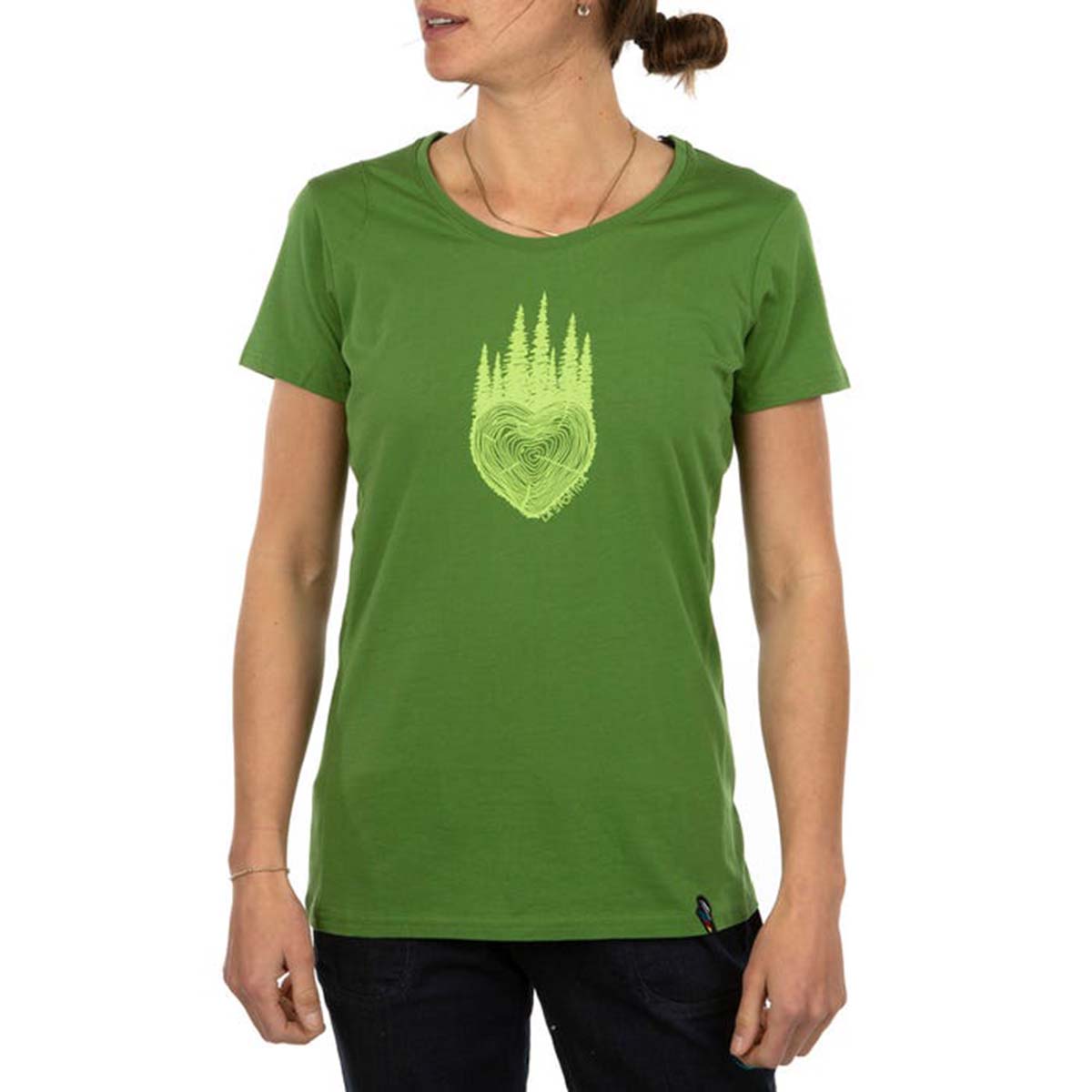 La Sportiva Wild Heart Womens Climbing T-Shirt Green