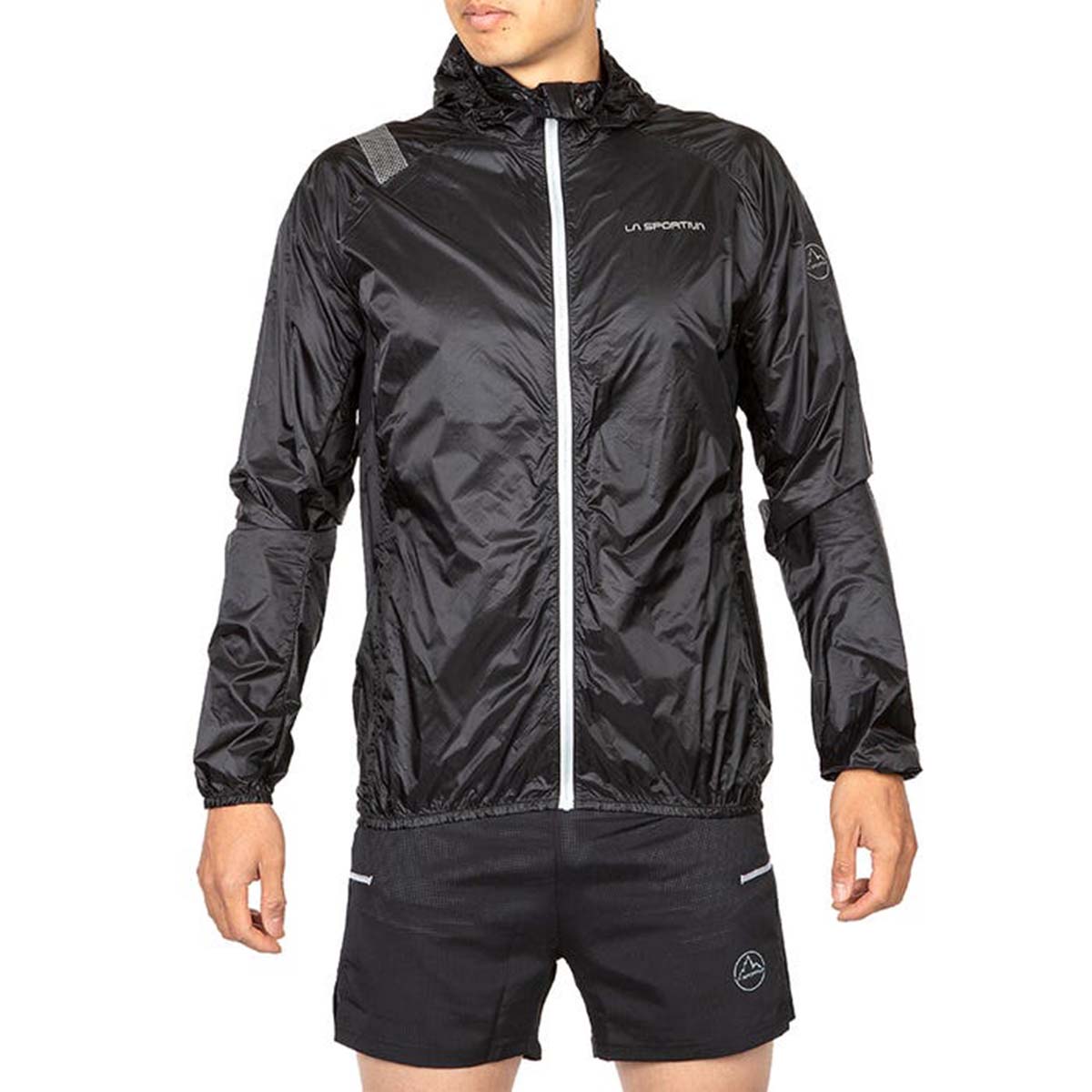 La Sportiva Blizzard Mens Running Windbreaker Black