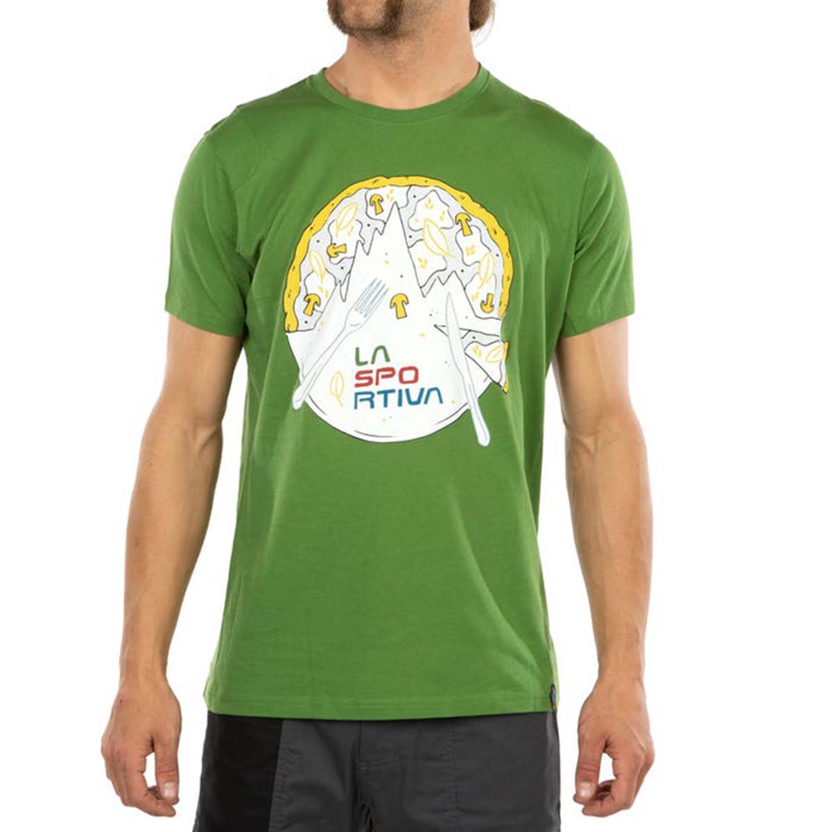 La Sportiva Pizza Mens Climbing T-Shirt Green