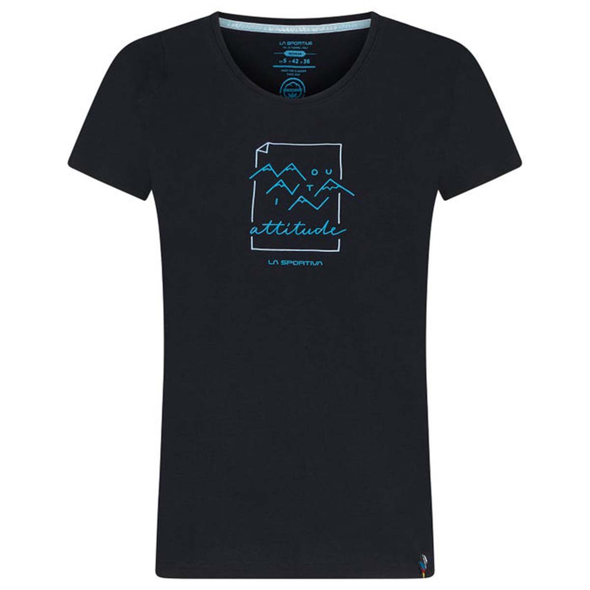 La Sportiva Attitude Womens Climbing T-Shirt Black