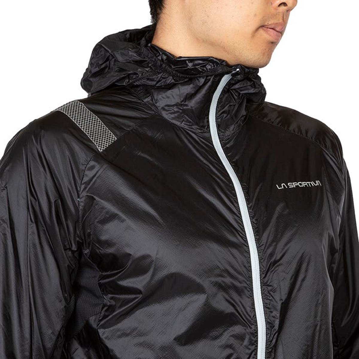 La Sportiva Blizzard Mens Running Windbreaker Black