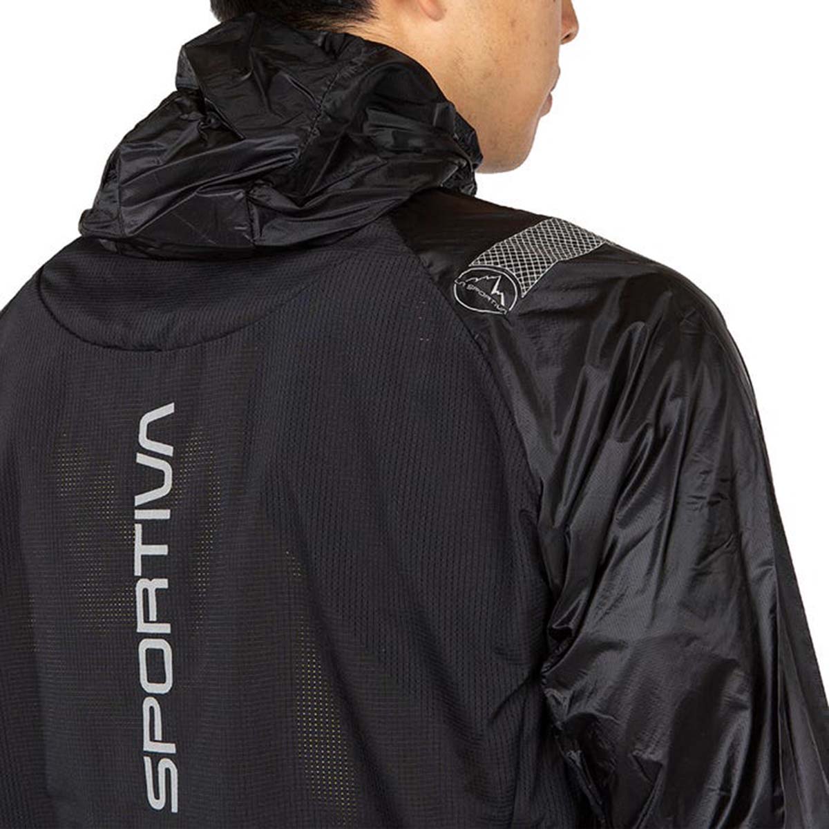 La Sportiva Blizzard Mens Running Windbreaker Black