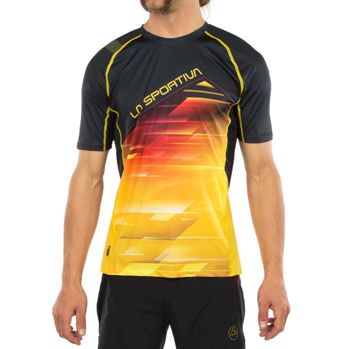 La Sportiva Wave Mens Running T-Shirt Black
