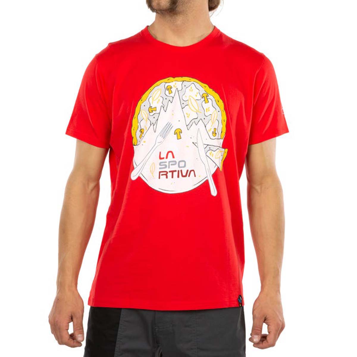 La Sportiva Pizza Mens Climbing T-Shirt Red