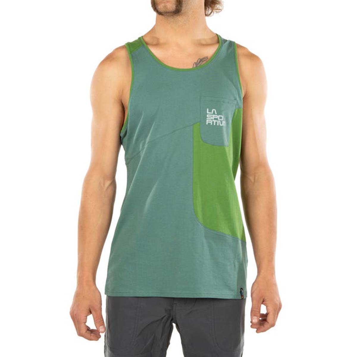 La Sportiva Dude Mens Climbing Tank Top Green