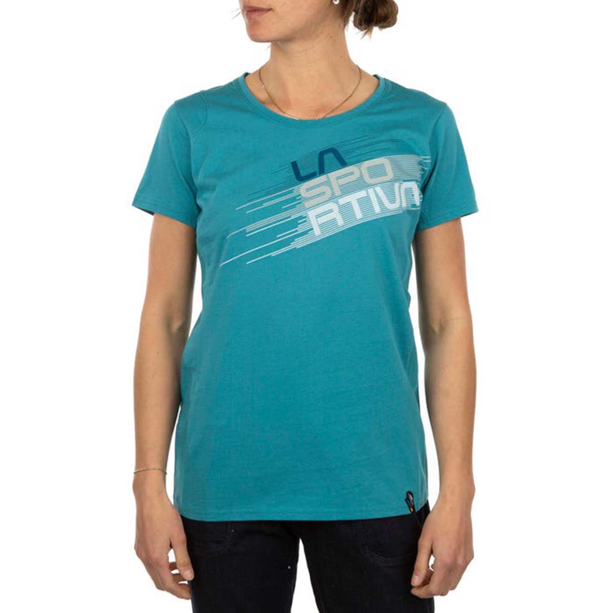 La Sportiva Stripe Evo Womens Climbing T-Shirt Blue