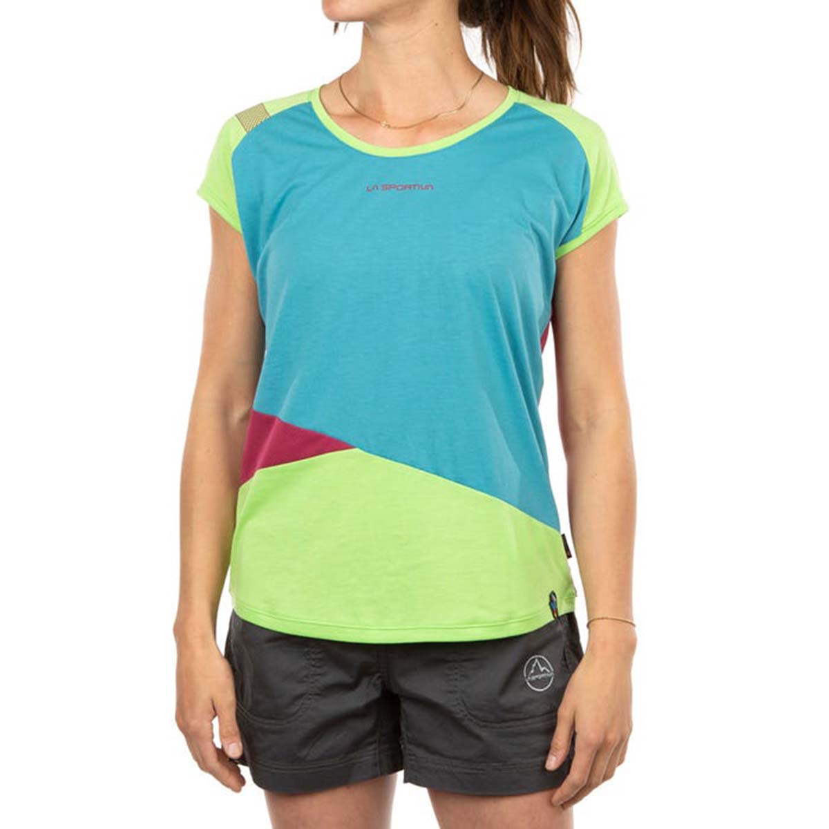La Sportiva Hold Womens Climbing T-Shirt Blue