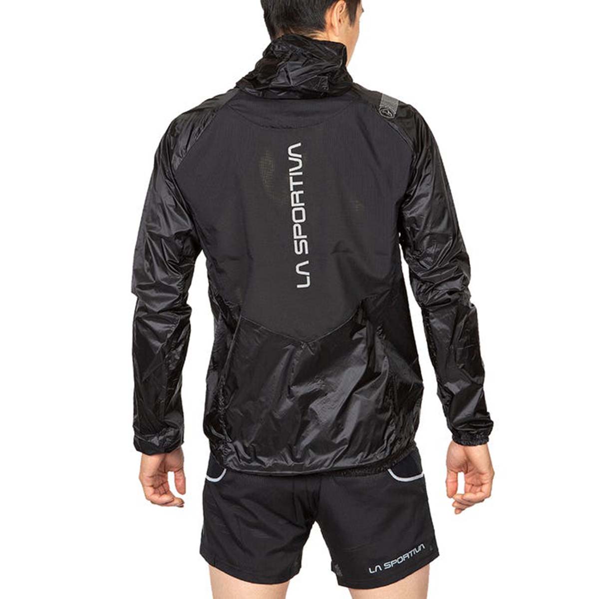 La Sportiva Blizzard Mens Running Windbreaker Black