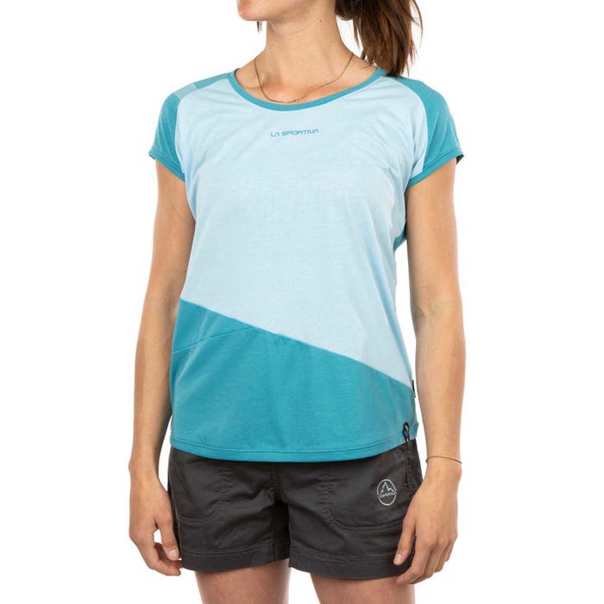 La Sportiva Hold Womens Climbing T-Shirt Blue