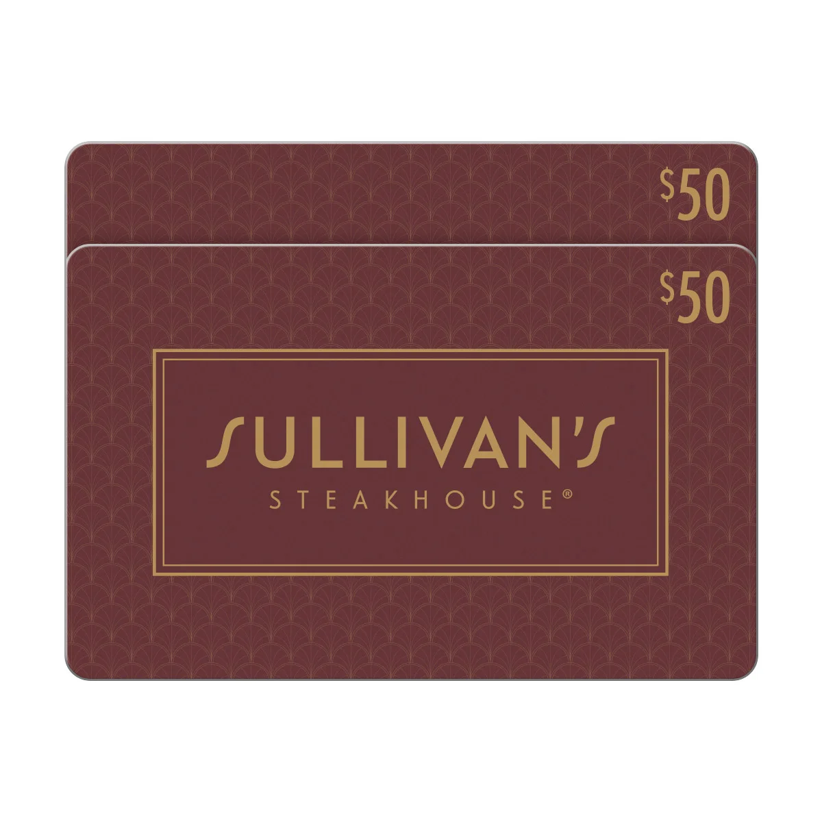 Sullivan's Steakhouse Two Restaurant $50 E-Gift Cards ($100 Value)