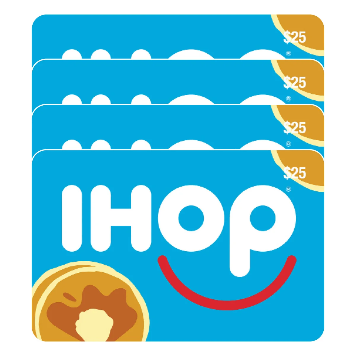 IHOP Four Restaurant $25 E-Gift Cards ($100 Value)