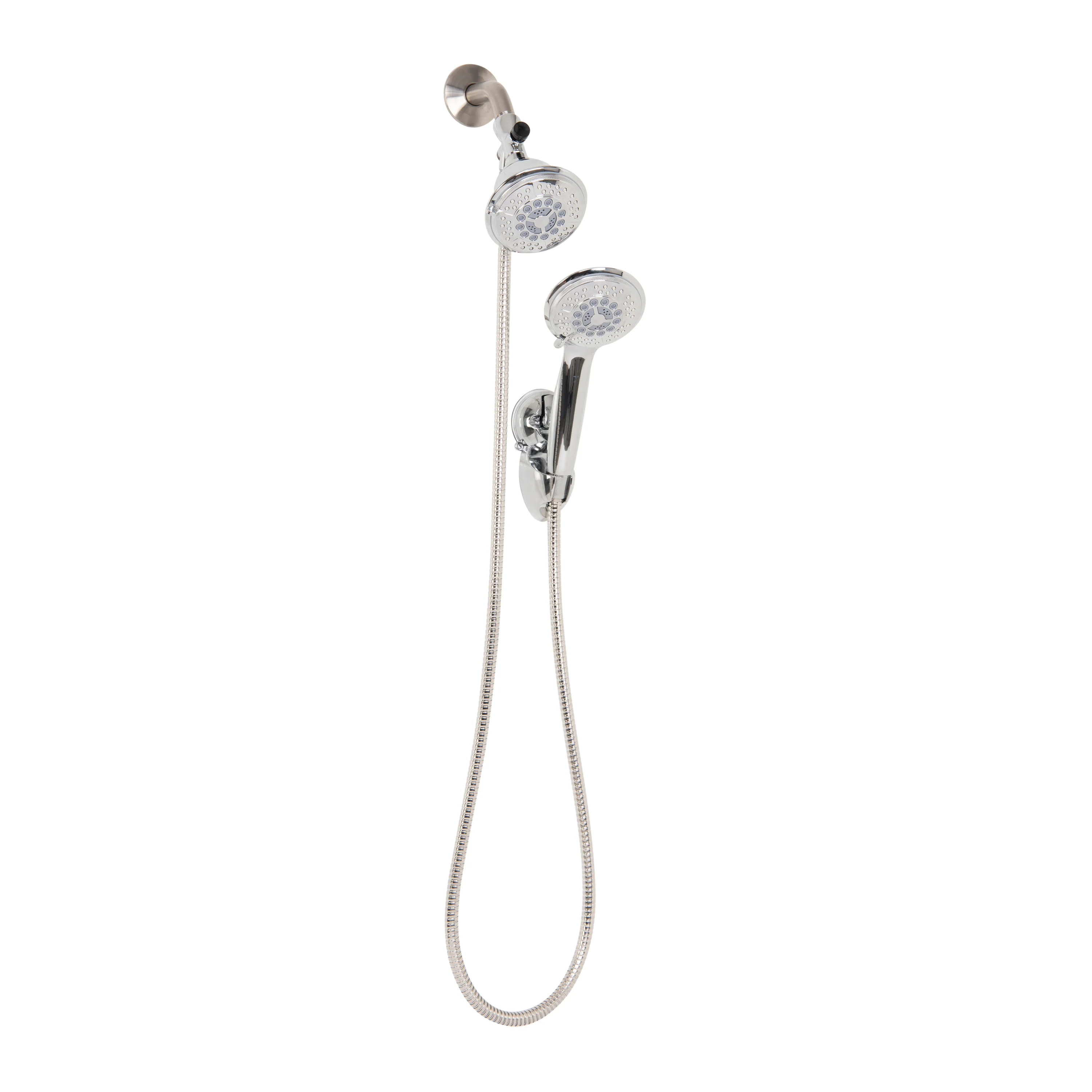 Bath Bliss 5 Function Luxury Dual Shower Head, Chrome