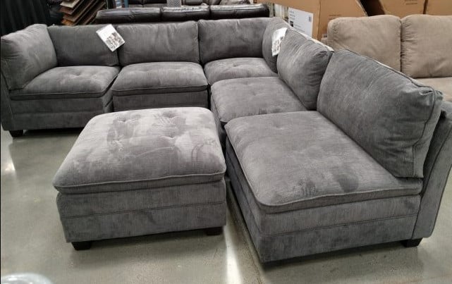 6-Piece Modular Fabric Sectional-furniture
