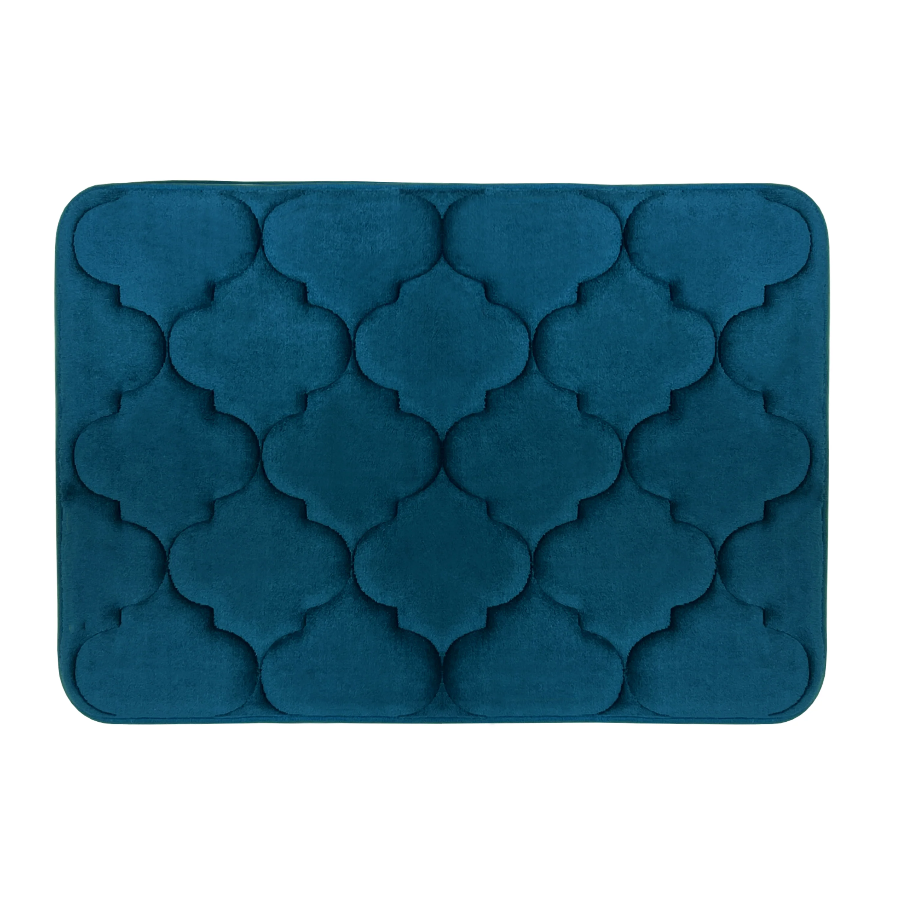 Madison Moroccan Soft Non-Slip Memory Foam Bath Mat, 17x24 Inches
