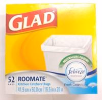 Glad Kitchen Catchers Bag Roommate with Febreze 52's