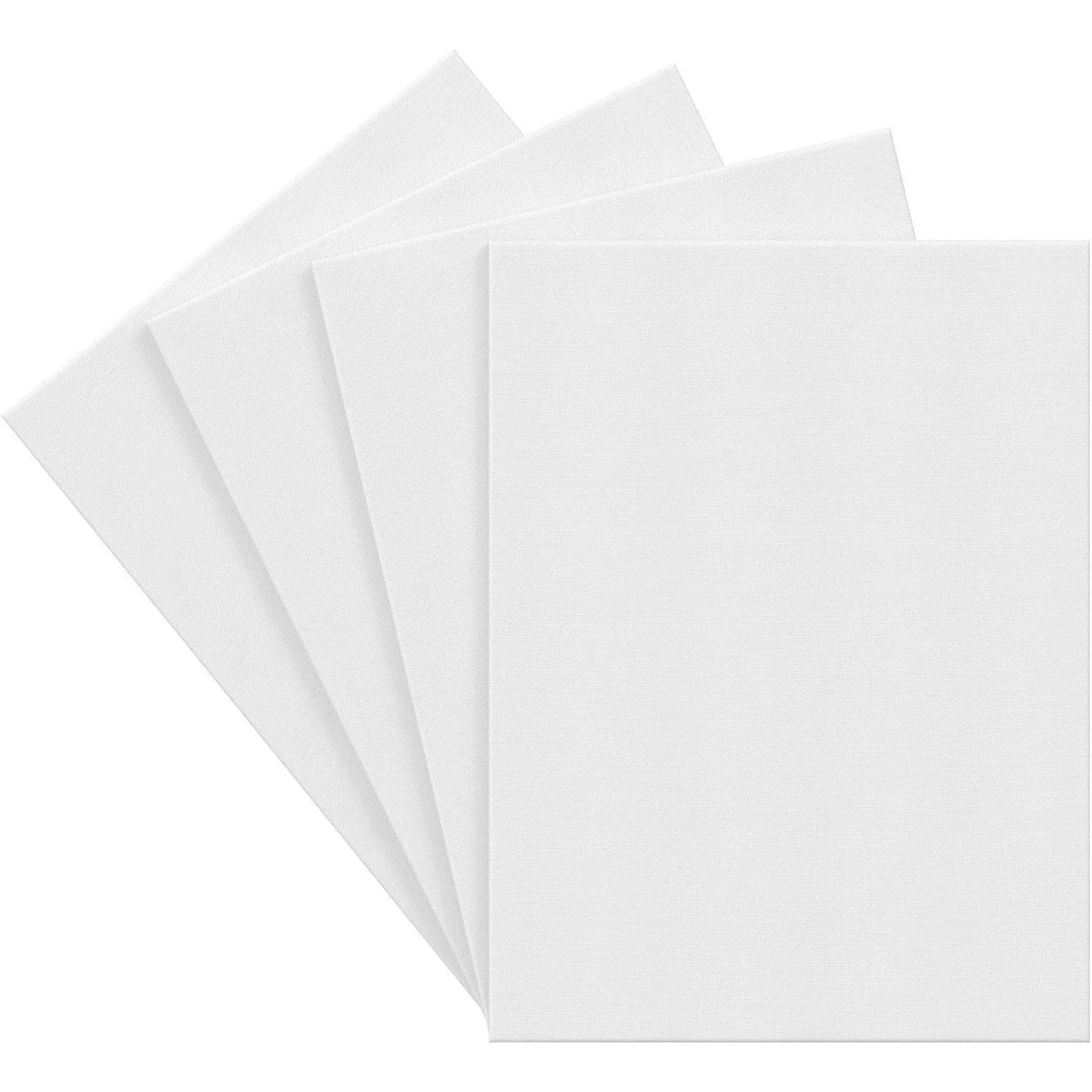 ARTEZA Streched Wood Canvas for Painting, 18x24 Inches, 4 Count