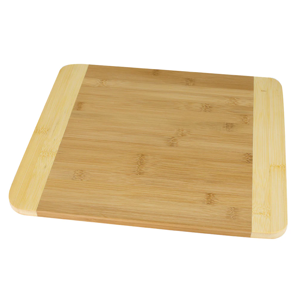 Home Basics Dual Tone Bamboo Cutting Board, Natural, 11.5x13.5 Inches