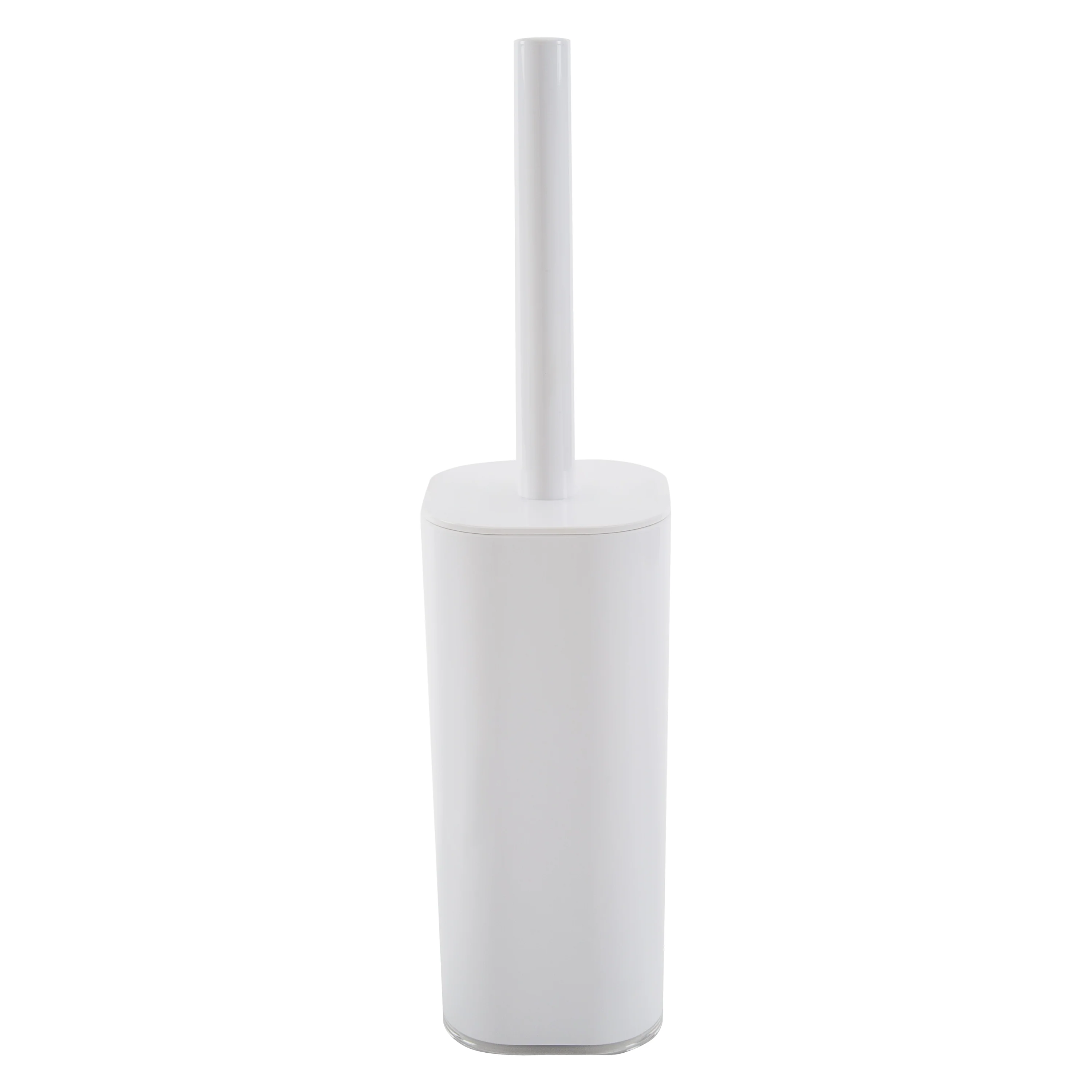 Bath Bliss Acrylic Cylinder Toilet Brush Set in White