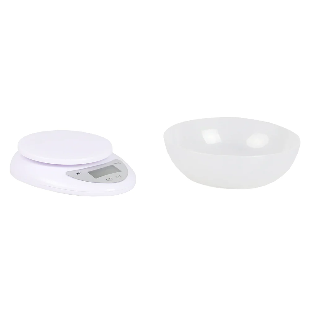 Home Basics Digital Food Scale, White, 6.25x7.25x3 Inches