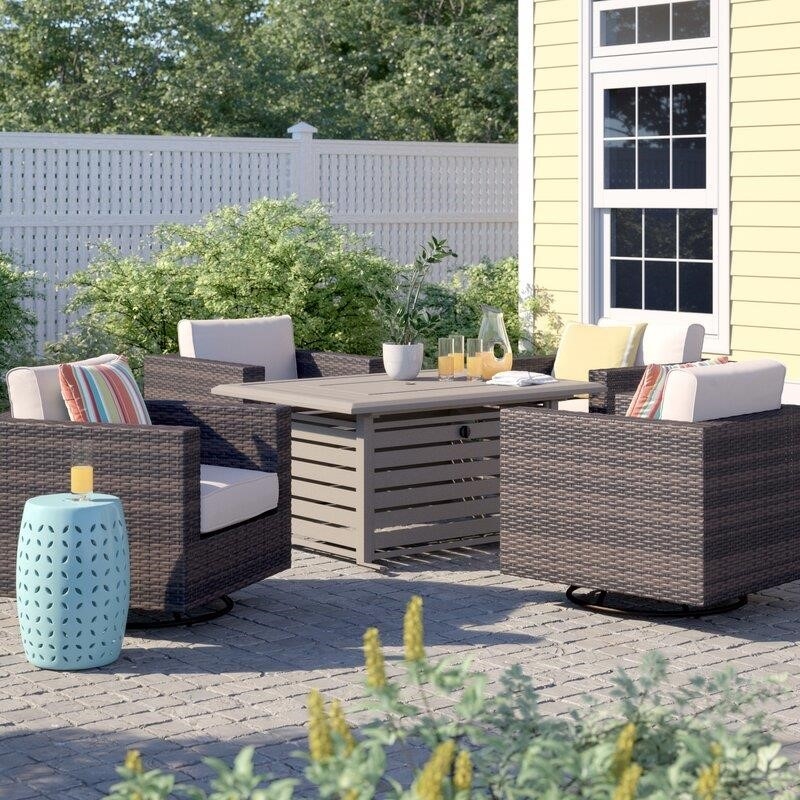 Amarantha 4 - Person Seating Group with Cushions-furniture