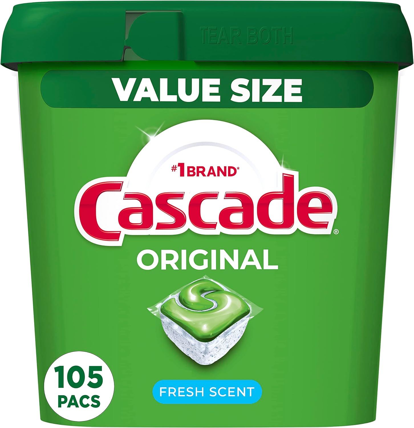 Cascade ActionPacs Dishwasher Detergent, Fresh Scent, 85-Count