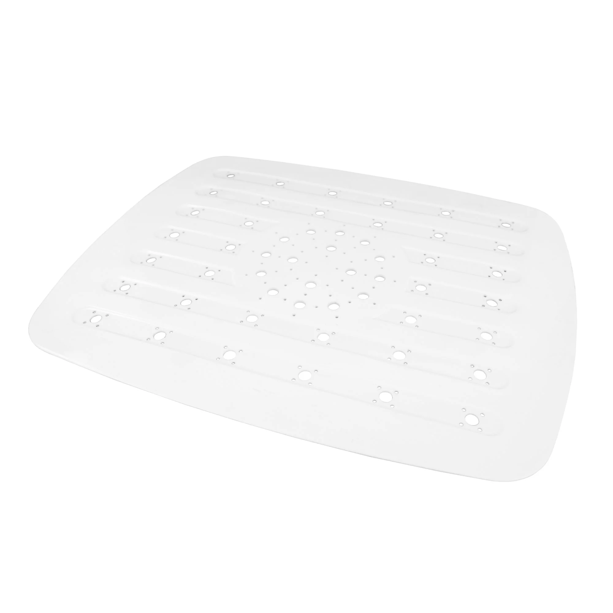 Home Basics Ktichen PVC Sink Mat, White, 15.4x12.25 Inches